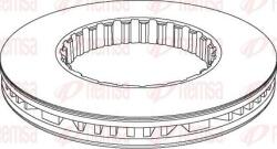 Ferodo Frana disc Disc frana Ferodo FCR348A - compatibil Volvo, Renault (FERODOFCR348A)