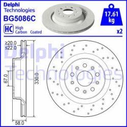 Delphi Frana disc Disc frana Delphi BG5086C - compatibil Maserati (DELPHIBG5086C)