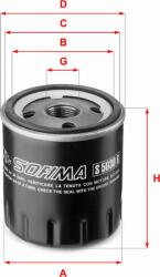 Sofima Filtru ulei Sofima S 5030 R - compatibil Peugeot, Opel, Toyota, Suzuki - Sofima-S 5030 R (SOFIMAS5030R)