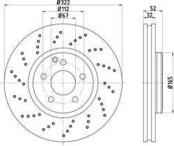 Ferodo Frana disc Disc frana Ferodo DDF2054C-1 (FERODODDF2054C1)