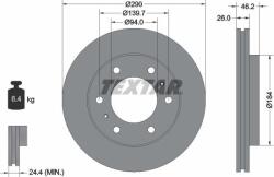 Textar Frana disc Disc frana Textar 92128803 (TEXTAR92128803)