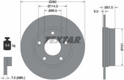 Textar 92335803 - Disc frana spate - stanga / dreapta - RENAULT ARKANA I 1.3H - 1.6H 09.20 - - Textar-92335803 (TEXTAR92335803)