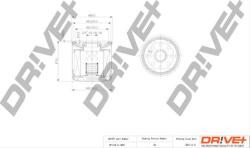 Dr! ve+ Filtru ulei Dr! ve+ DP1110.11. 0021 - compatibil Opel, Vauxhall, Suzuki, Daihatsu - Dr! ve+ (DRVEDP1110110021)