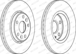 Ferodo Frana disc Disc frana Ferodo DDF1978C - compatibil Renault, Mercedes-Benz, Dacia, Nissan (FERODODDF1978C)