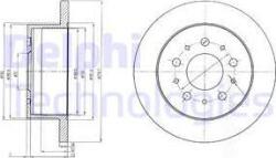 Delphi Frana disc Disc frana Delphi BG4061 (DELPHIBG4061)
