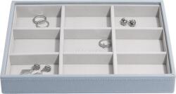 Stackers Casetă pentru bijuterii Stackers cu 9 compartimente classic gri albastru (75706)