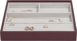 Stackers Cutie pentru bijuterii Classic Stackers, cu 4 compartimente, bordo (76866)