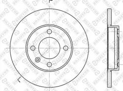 Ferodo Frana disc Disc frana Ferodo DDF103 - compatibil Audi, Seat, Vw (FERODODDF103)