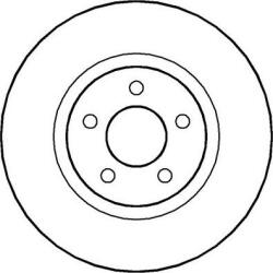 Delphi BG3704 - DISC FRANA - compatibil Chrysler - Delphi-BG3704 (DELPHIBG3704)