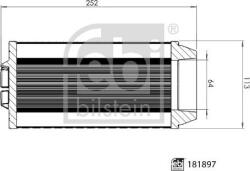 FEBI Bilstein 181897 - Filtru aer - FEBI Bilstein-181897 (FEBIBILSTEIN181897)