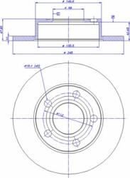 Delphi Frana disc Disc frana Delphi BG3381 (DELPHIBG3381)