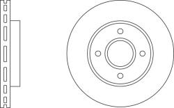 Delphi Frana disc Disc frana Delphi BG2699 - compatibil Ford (DELPHIBG2699)