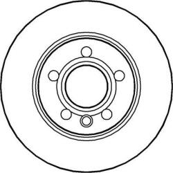 Delphi Frana disc Disc frana Delphi BG3416 - compatibil Vw (DELPHIBG3416)