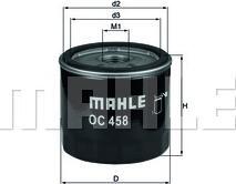 Mahle Filtru ulei Mahle OC 458 (MAHLEOC458)