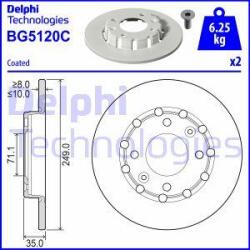 Delphi Frana disc Disc frana Delphi BG5120C (DELPHIBG5120C)