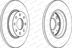 Ferodo Frana disc Disc frana Ferodo DDF1784C - compatibil Opel, Vauxhall, Fiat (FERODODDF1784C)