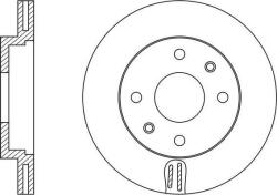 LPR Frana disc Disc frana LPR R1511V - compatibil Renault, Nissan, Lada, Dacia (LPRR1511V)