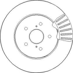 Ferodo Frana disc Disc frana Ferodo DDF1544 - compatibil Toyota, Lexus (FERODODDF1544)