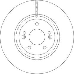 TRW Frana disc Disc frana TRW DF6545S (TRWDF6545S)