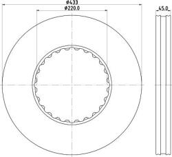 Ferodo Frana disc Disc frana Ferodo FCR249A - compatibil Volvo, Renault (FERODOFCR249A)