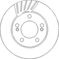 Delphi Frana disc Disc frana Delphi BG4206 - compatibil Ssangyong, Daewoo (DELPHIBG4206)
