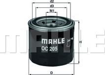 Mahle Filtru ulei Mahle OC 205 (MAHLEOC205)