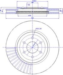 Delphi Frana disc Disc frana Delphi BG4176C (DELPHIBG4176C)