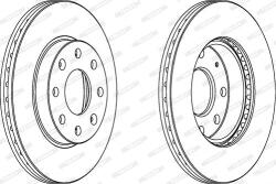 Ferodo Frana disc Disc frana Ferodo DDF1279C - compatibil Saab, Opel, Chevrolet, Daewoo (FERODODDF1279C)