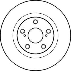 Ferodo Frana disc Disc frana Ferodo DDF1646 - compatibil Toyota, Lexus (FERODODDF1646)