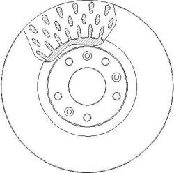 Delphi Frana disc Disc frana Delphi BG4457 - compatibil Peugeot (DELPHIBG4457)