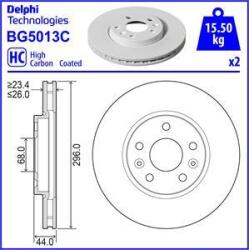 Delphi Frana disc Disc frana Delphi BG5013C - compatibil Renault, Mercedes-Benz, Dacia, Nissan (DELPHIBG5013C)