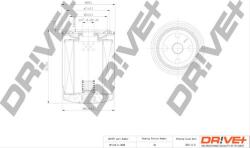 Dr! ve+ Filtru ulei Dr! ve+ DP1110.11. 0028 - compatibil Seat, Ford, Vw - Dr! ve+ (DRVEDP1110110028)