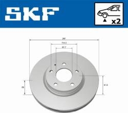 SKF Frana disc Disc frana SKF VKBD 80147 V2 (SKFVKBD80147V2)