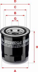 Sofima Filtru ulei Sofima S 3583 R - compatibil Hyundai, Kia - Sofima-S 3583 R (SOFIMAS3583R)