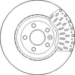 Delphi Frana disc Disc frana Delphi BG9183C - compatibil Land, Jaguar (DELPHIBG9183C)