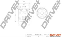 Dr! ve+ Filtru ulei Dr! ve+ DP1110.11. 0159 - compatibil Infiniti, Renault, Suzuki, Nissan - Dr! ve+ (DRVEDP1110110159)