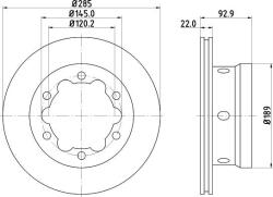 Ferodo Frana disc Disc frana Ferodo FCR191A - compatibil Vw, Mercedes-Benz (FERODOFCR191A)