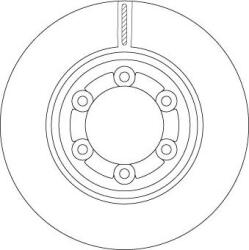TRW Frana disc Disc frana TRW DF6984 (TRWDF6984)