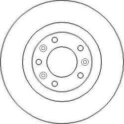 Ferodo Frana disc Disc frana Ferodo DDF2654C - compatibil Peugeot, Citroën, Ds, Opel (FERODODDF2654C)