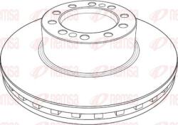 Ferodo Frana disc Disc frana Ferodo FCR283A - compatibil Daf (FERODOFCR283A)