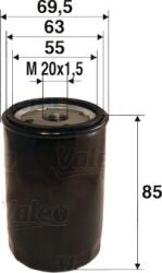 Valeo Filtru ulei Valeo 586021 - compatibil Mazda, Fiat, Honda, Mitsubishi (VALEO586021)