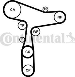 Continental Set curea distributie Continental CT1168WP8PRO - compatibil Audi, Seat (CONTINENTALCT1168WP8PRO)