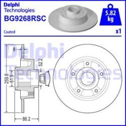 Delphi Frana disc Disc frana Delphi BG9268RSC (DELPHIBG9268RSC)