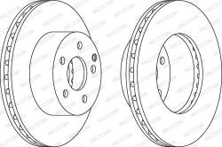 Ferodo Frana disc Disc frana Ferodo DDF1668C - compatibil 4351202200 (FERODODDF1668C)