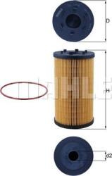 Mahle Filtru ulei Mahle OX 1306D - compatibil Volvo, Renault - MAHLE-OX 1306D (MAHLEOX1306D)