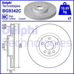 Delphi Frana disc Disc frana Delphi BG9342C (DELPHIBG9342C)