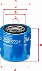Sofima S 3458 R - Filtru ulei - Sofima-S 3458 R (SOFIMAS3458R)