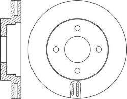 Delphi Frana disc Disc frana Delphi BG4651C (DELPHIBG4651C)