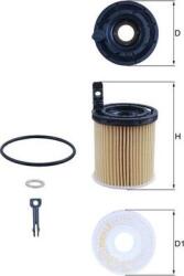 Mahle Filtru ulei Mahle OX 1121D - compatibil Hyundai, Kia - MAHLE-OX 1121D (MAHLEOX1121D)