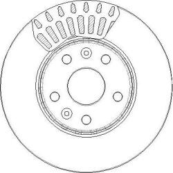 Ferodo Frana disc Disc frana Ferodo DDF2507C - compatibil Fiat, Nissan, Opel, Renault (FERODODDF2507C)